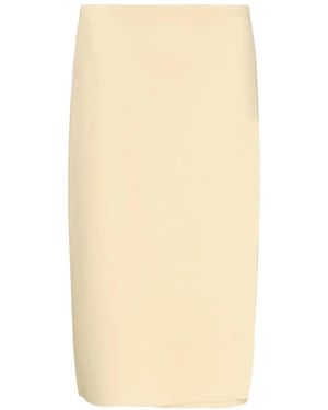 Jil Sander Midi Double-Face Wrap Skirt - White