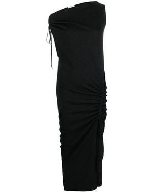 P.A.R.O.S.H. Sleeveless Ruched Dress - Black