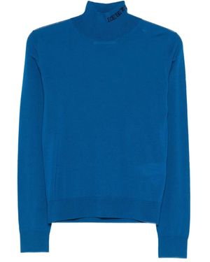 Iceberg Jersey Con Cuello Alto - Azul