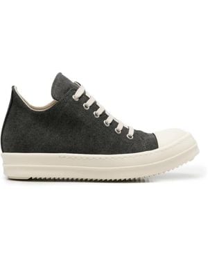 Rick Owens Sneakers Aus Canvas - Schwarz