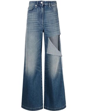 Peter Do Jeans Mit Weitem Bein - Blau
