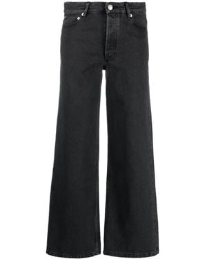 A.P.C. Vaqueros Capri De Talle Medio - Negro