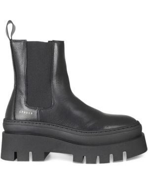COPENHAGEN Chunky-Sole Chelsea Boots - Black