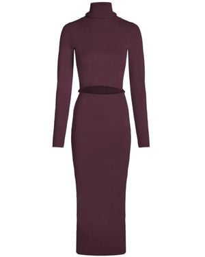 GAUGE81 Suno Cut-Out Midi Dress - Purple