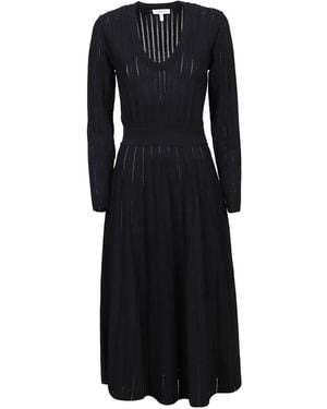 CASASOLA Cosima Ribbed Dress - Black