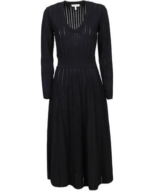 CASASOLA Cosima Ribbed Dress - Black