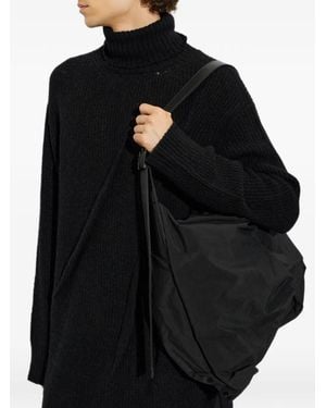 discord Yohji Yamamoto Leather Shoulder Bag - Black