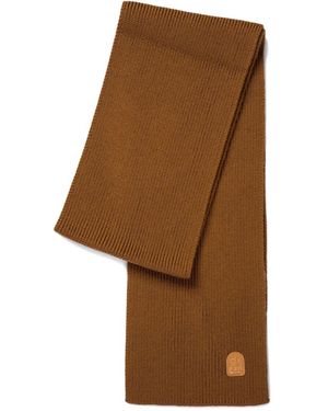 Parajumpers Sjaal Van Merinowol Met Logoplakkaat - Bruin
