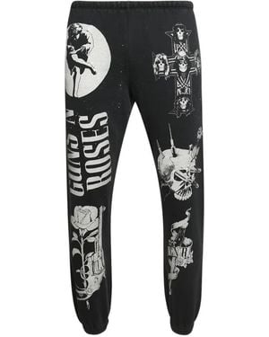 MadeWorn Guns N' Roses Printed Track Pants - Black