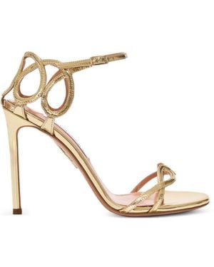 Aquazzura Sandalias Hula Con Abertura - Metálico