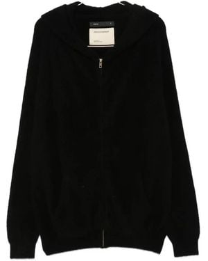 Frenckenberger Cardigan Mit Reißverschluss - Schwarz