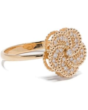 LA PRIMA GIOIELLI 18Kt Gelbgoldring Mit Smaragd Und Diamant - Mettallic