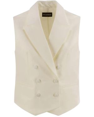 MVP WARDROBE Double-Breasted Waistcoat - White