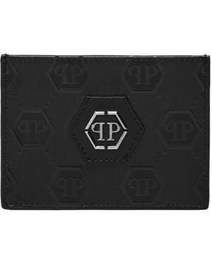 Philipp Plein Leather Cardholder - Black