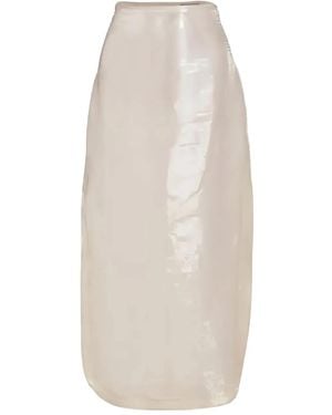 A.W.A.K.E. MODE スパンコール スリットスカート - ホワイト