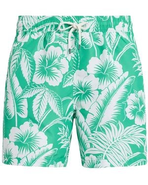 Polo Ralph Lauren Short De Bain À Fleurs - Green