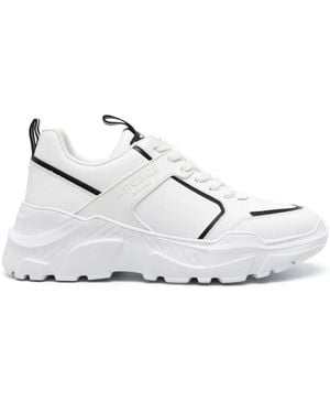 Just Cavalli Logo-Embossed Chunky Trainers - White
