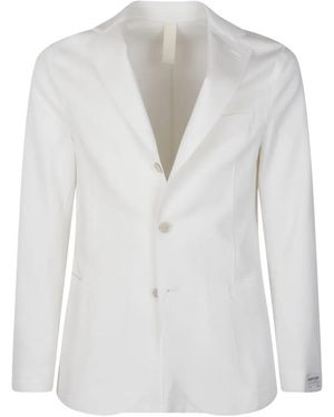 Eleventy Button Blazer - White