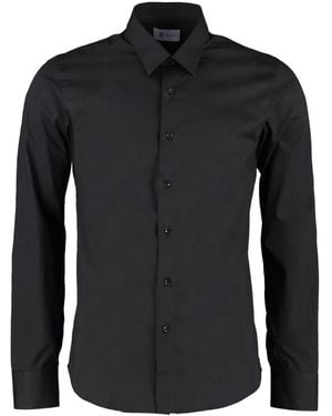 THE (Alphabet) Buttoned-Up Cotton Shirt - Black