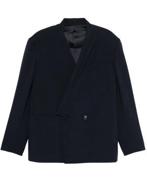 KENZO Giacca Doppiopetto Asimmetrica - Blu