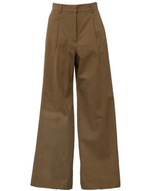 Weekend by Maxmara Pleated Wide-Leg Pants - Natural