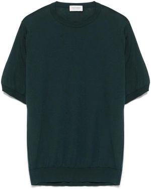 John Smedley Kempton Fine-Knit T-Shirt - Green
