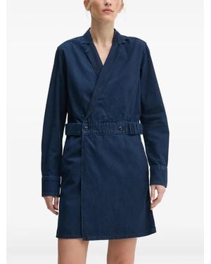 G-Star Wrap Denim Dress - Blue