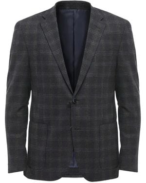 Corneliani Blazer Nino Danieli A Cuadros - Negro