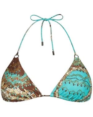 Miss Bikini Triangle Bikini - Blue