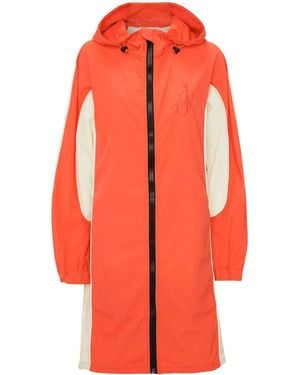 JW Anderson Logo-Embroidered Colour-Block Parka