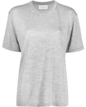 ARMARIUM Mélange Wool-Blend T-Shirt - Grey