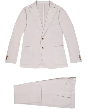 Boglioli Single-Breasted Suit - White