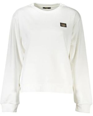 Roberto Cavalli Logo-Patch Sweatshirt - White