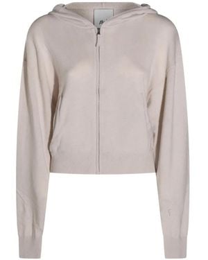 Allude Zip-Up Hoodie - White