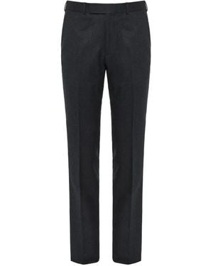 ZEGNA Pressed-Crease Pants - Black