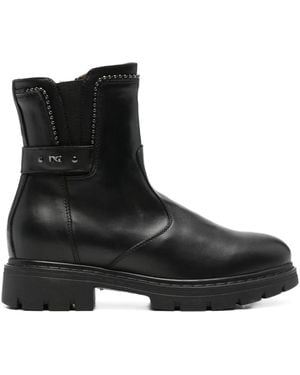Nero Giardini Leather Chelsea Boots - Black