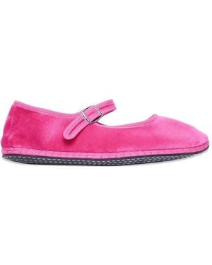 DROGHERIA CRIVELLINI Le Papusse Mary Jane Ballet Flats - Pink