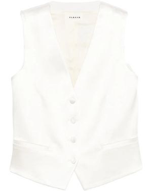 P.A.R.O.S.H. Button-Fastening Waistcoat - White