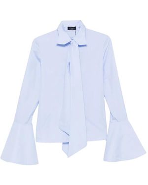 A.W.A.K.E. MODE High-Collar Shirt - Blue