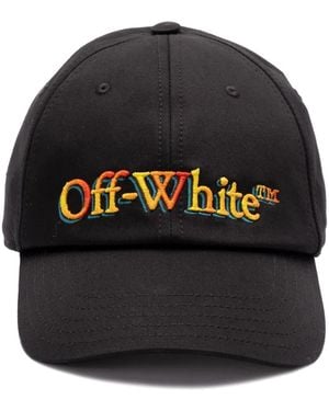 Off-White c/o Virgil Abloh Logo-Embroidered Cap - Black