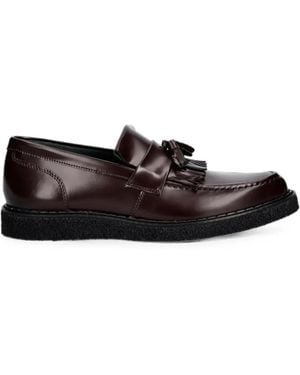 Fred Perry Tassel-Detail Leather Loafers - White