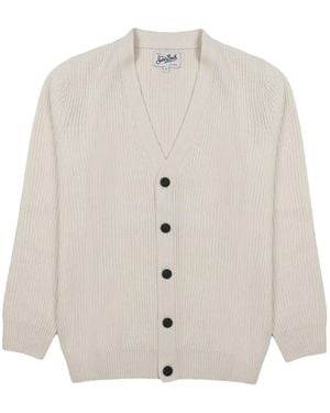MC2 Saint Barth Cárdigan Con Cuello En V - Blanco