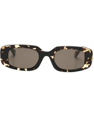 BVLGARI Rectangle-Frame Sunglasses - Grey