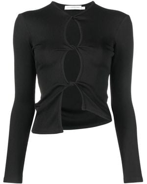Christopher Esber Twisted-Effect Cut-Out Top - Black
