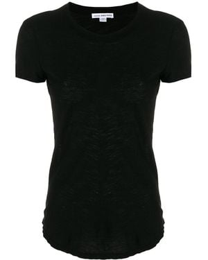 James Perse T-shirt Nera Girocollo - Black