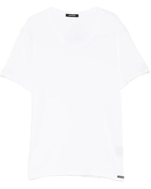 Tom Ford Cotton V-Neck T-Shirt - White