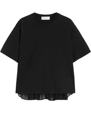 Sportmax Cotton T-Shirt - Black