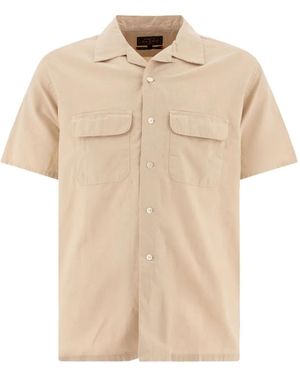 Beams Plus Open-collar pocket shirt - Natur