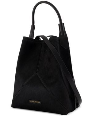 Victoria Beckham Victoria Calfskin Bucket Bag - Black