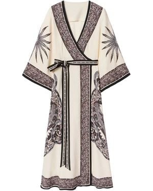 La DoubleJ Wrap Maxi Dress - White